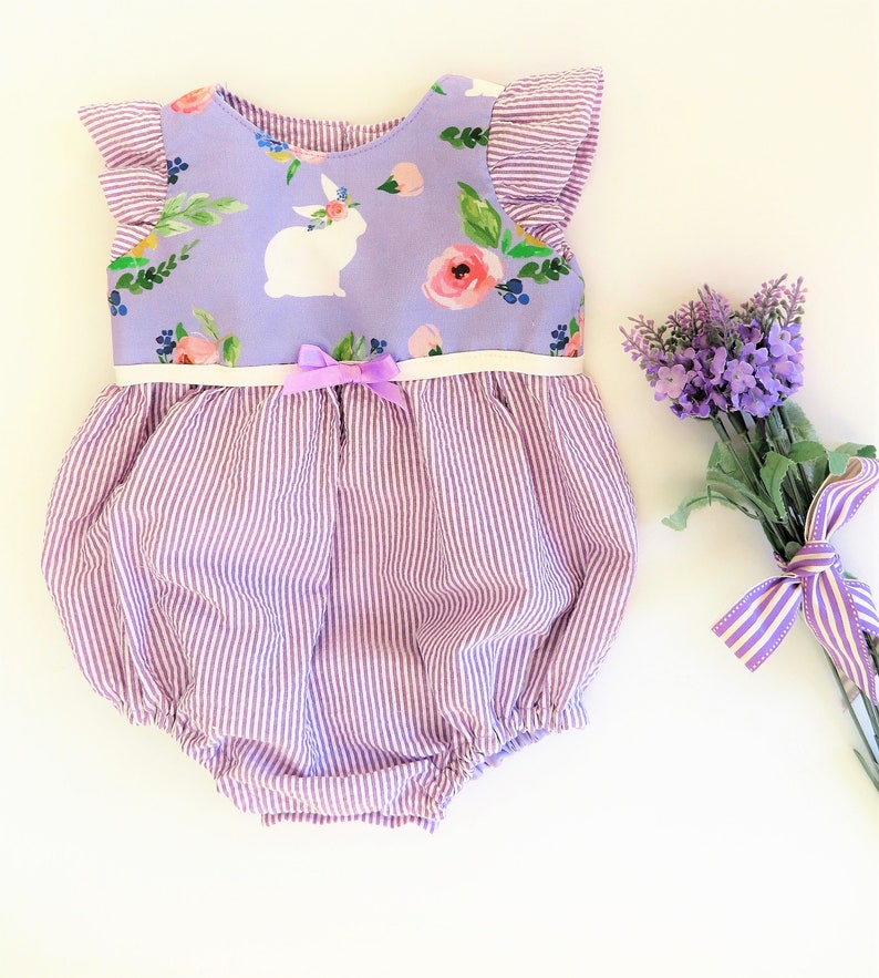easter romper baby girl