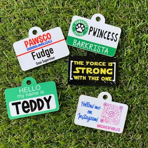 Membership Tags - Double SIDED! Dog Tags, Identification Tags, Pet Tags, Name Tag