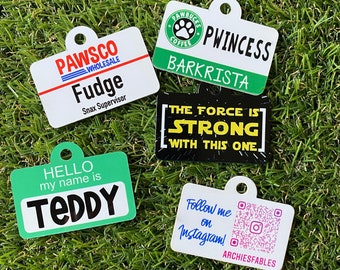 Membership Tags - Double SIDED! Dog Tags, Identification Tags, Pet Tags, Name Tag