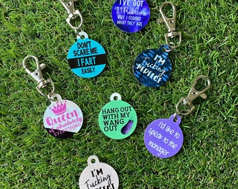 Pet Social Tags - Double SIDED! Dog Tags, Identification Tags, Pet Tags, Name Tag