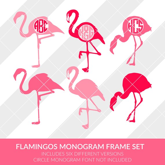 studio3 Silhouette Cameo jpg Vector png Monogram Frame Cricut Design Space Flamingo Monogram svg eps dxf clipart Brother Scan Cut
