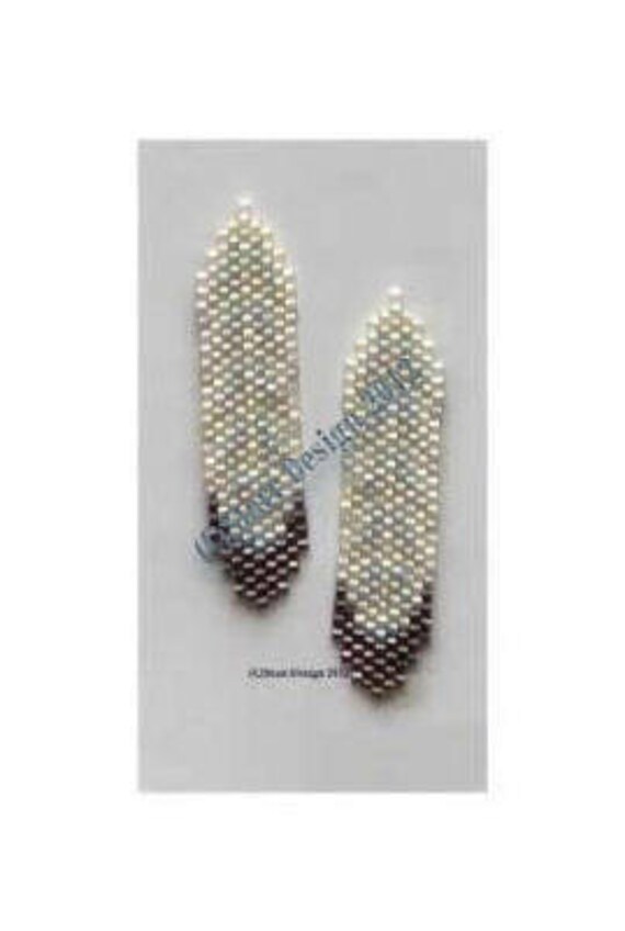 Blue Jay Feather 3 Earrings Or Charm Brick Stitch Beading Etsy Blue Jay Feather 3 Earrings Or Charm Brick Stitch Beading Etsy
