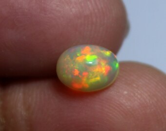 Natural Ethiopian Opal, Natural Opal, Loose Gemstone, Oval Shape Cabochon Opal, Welo Fire Opal, High Quality Opal 1 Cts,