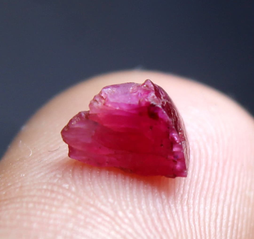 1.30 Ct Top Natural Raw Ruby Gemstone Rough Stone Pink Crystal ...