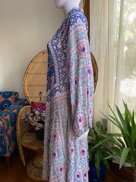 Vintage 70s Adini Sultana Maxi| Indian Cotton Gau… - image 5