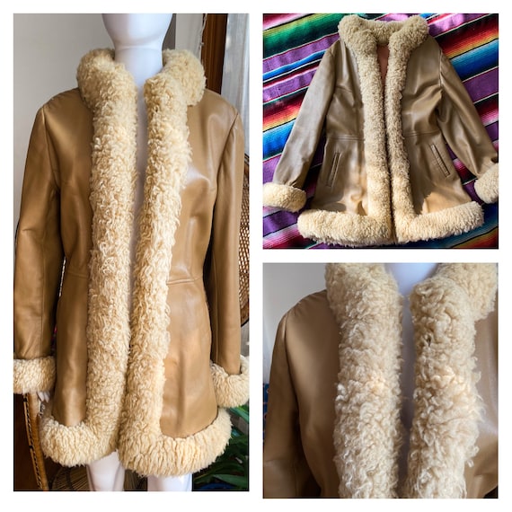 VTG 60s Penny Lane Fur Collar Coat| Princess Coat… - image 1