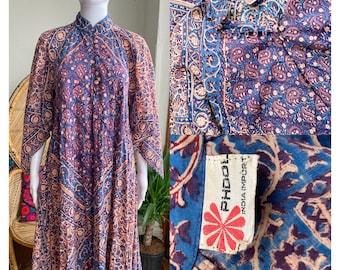 70s PHOOL Indian Cotton Dress インド綿ワンピース