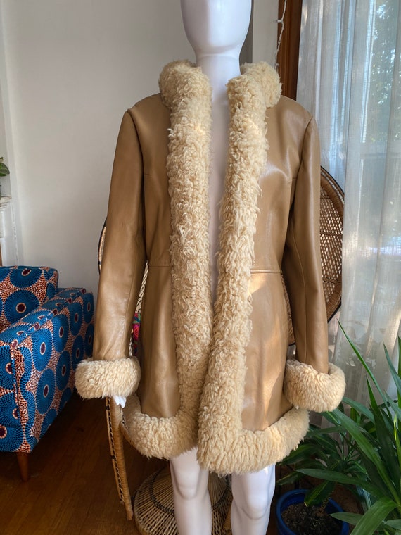 VTG 60s Penny Lane Fur Collar Coat| Princess Coat… - image 5