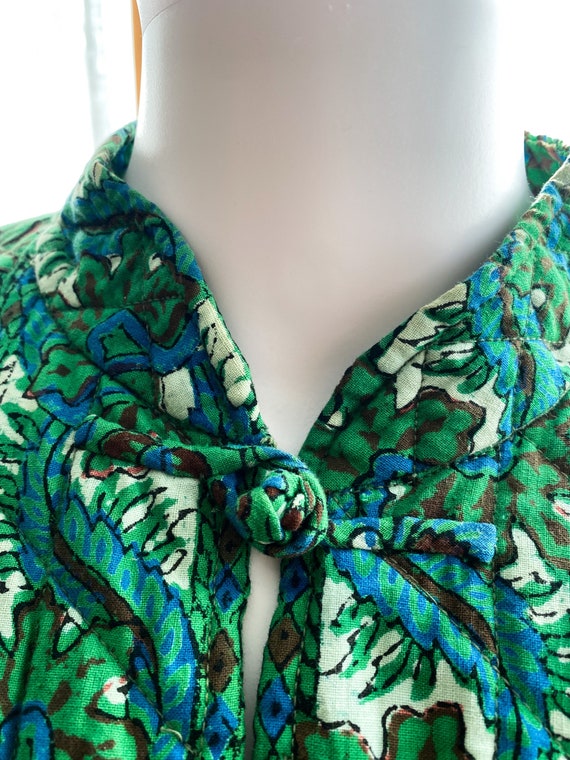 Vintage 70s Ramona Rull Indian Cotton Kantha Quil… - image 4