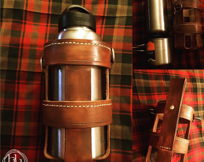 Leather Water Bottle Holster Etsy