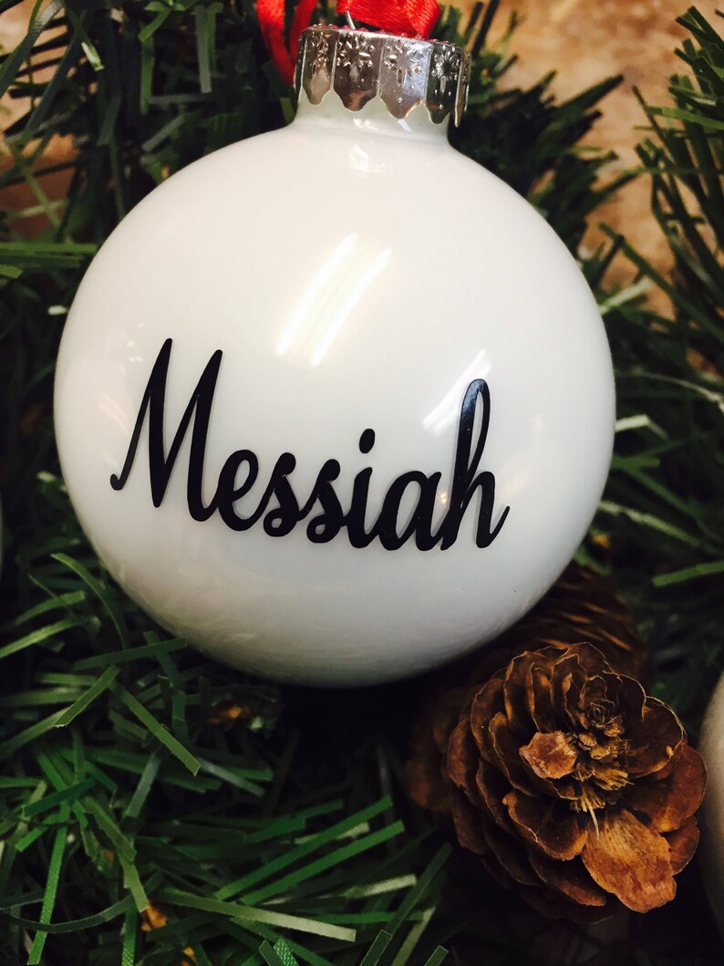 6 christian christmas ornaments rustic white christmas ornaments