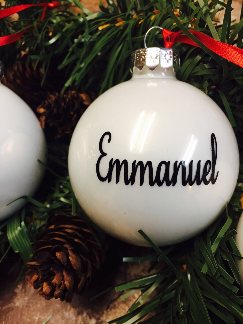 6 christian christmas ornaments rustic white christmas ornaments
