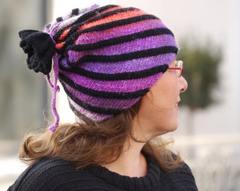 Beanie Hat SWOOOSH knitting pattern