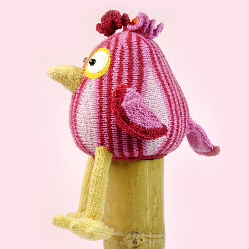FUNNY BIRD Knitting Pattern Etsy