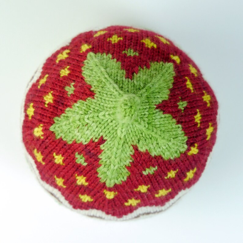 FRAISE Patron tricot bonnet bébé fraise image 3