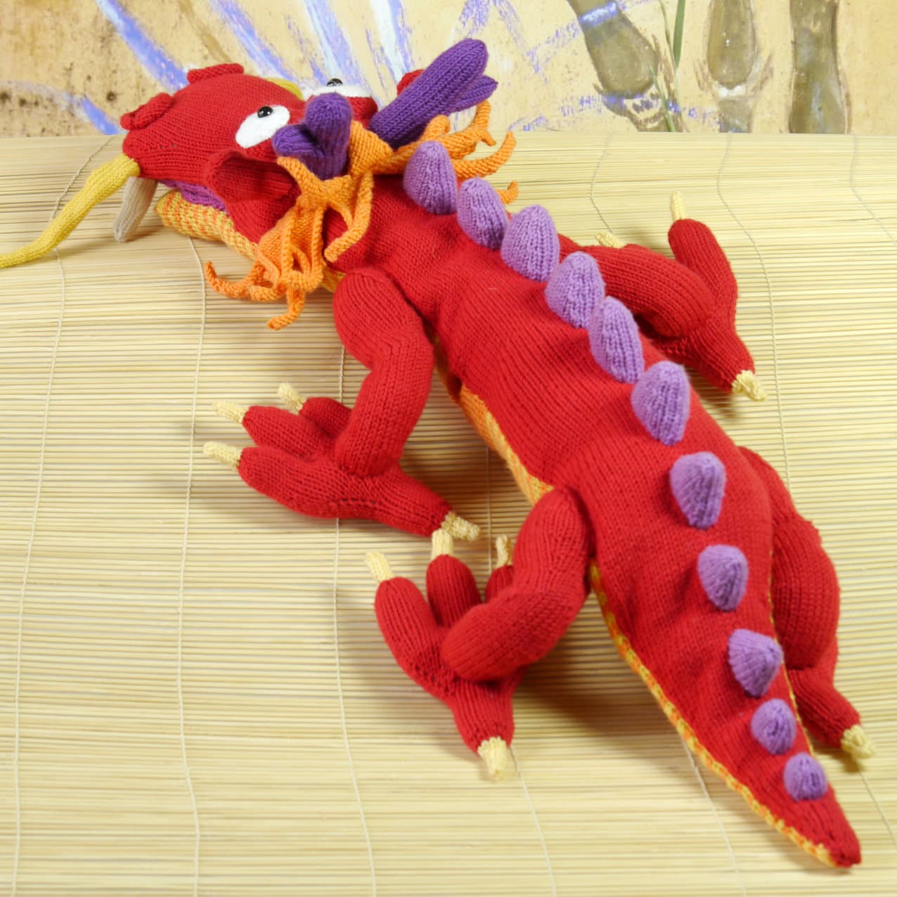 Lucky Chinese Dragon LONGLONG knitting pattern Etsy