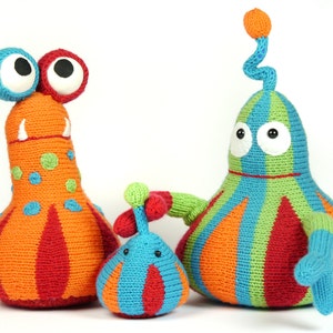 Family PUU cuddly monster, knitting pattern image 1