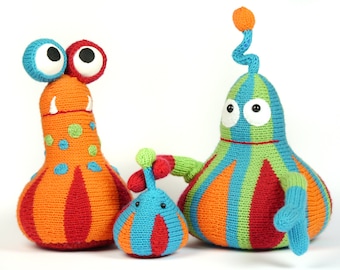 Family PUU cuddly monster, knitting pattern