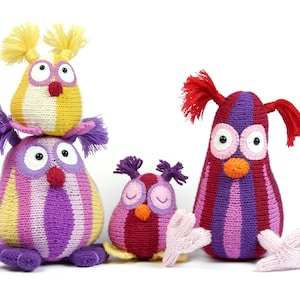 Owl Family Shuhuu / knitting pattern