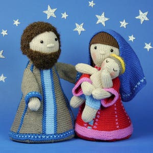 Holy Family Mary, Joseph, Christ, Nativity Set knitting pattern