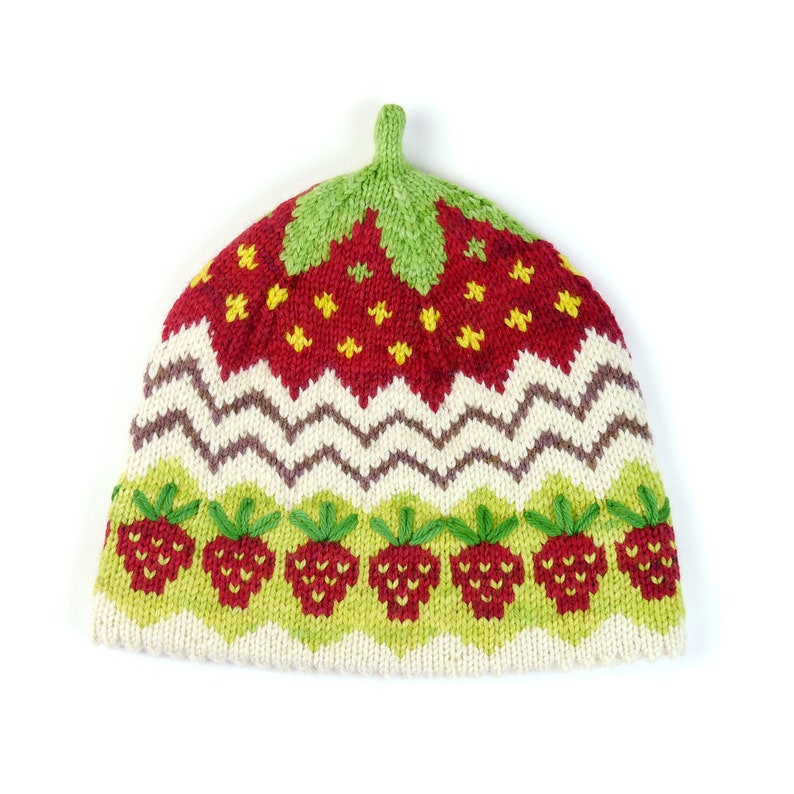 FRAISE Patron tricot bonnet bébé fraise image 4