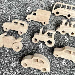 Vehicles theme drawer knob natural wood (oak) price per unit / can be used as a coat hook*