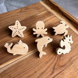 12 Pezzi Pomelli Per Armadi In Legno, Pomelli Per Mobili Bambini - 2