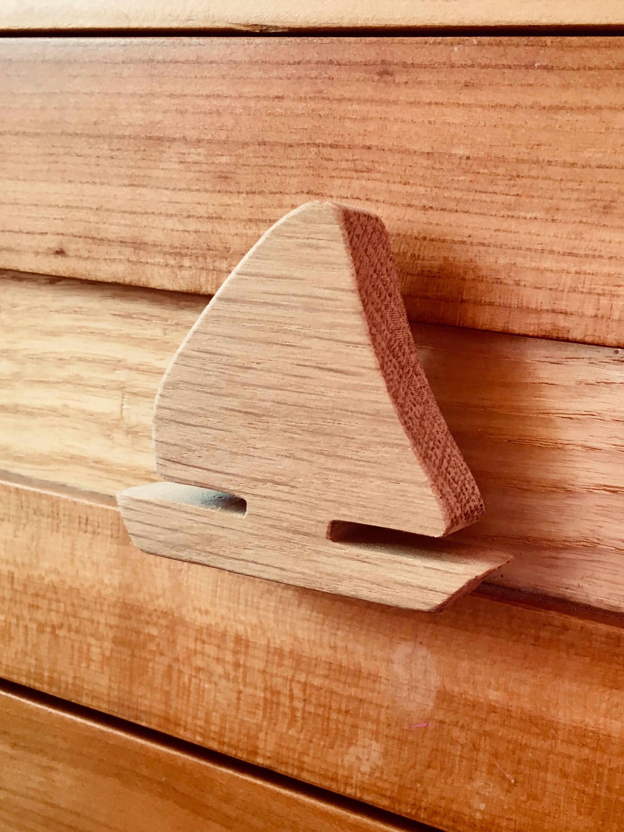 Bouton de Tiroir ou Patère Thème Bateau Bois Naturel