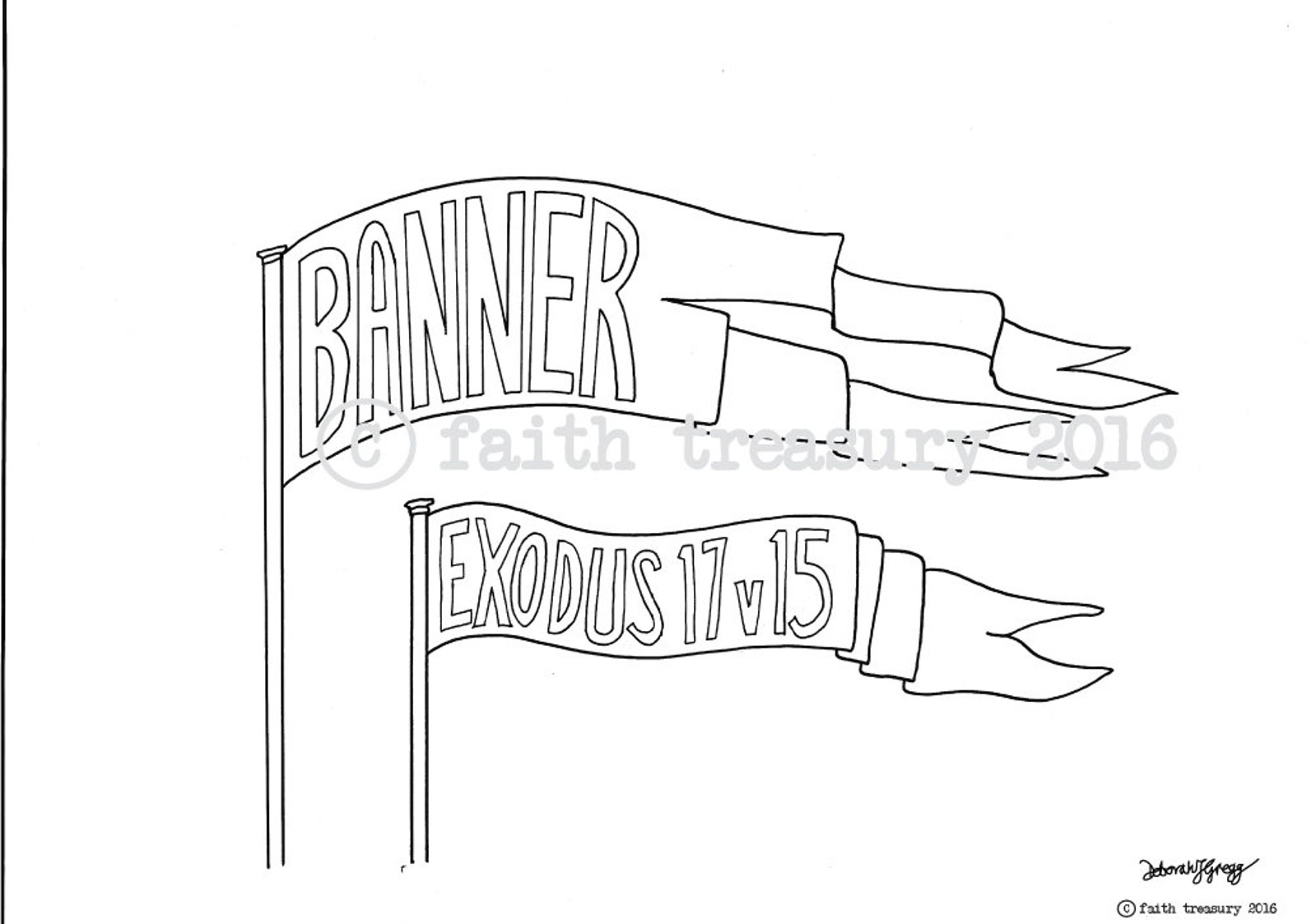 Banner Bible Art Bible Journaling Colouring Page Printable - Etsy Singapore