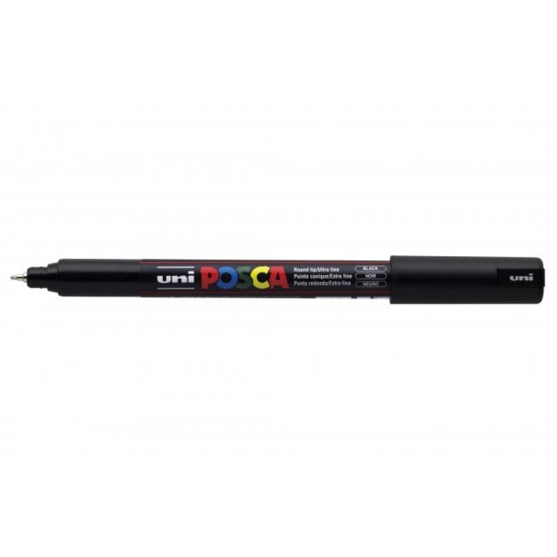 POSCA BLACK Marker Ultra Fine Bullet Tip Pen PC-1MR