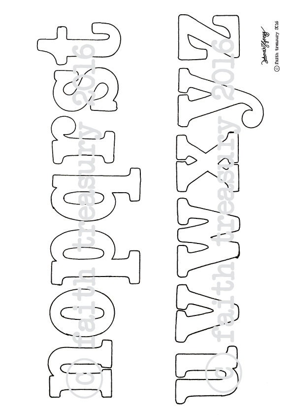 Alphabets Printable Bundle Pages for Bible Art Journaling - Etsy
