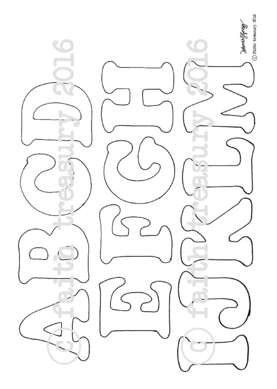 Alphabets Printable Bundle Pages for Bible Art Journaling Trace - Etsy