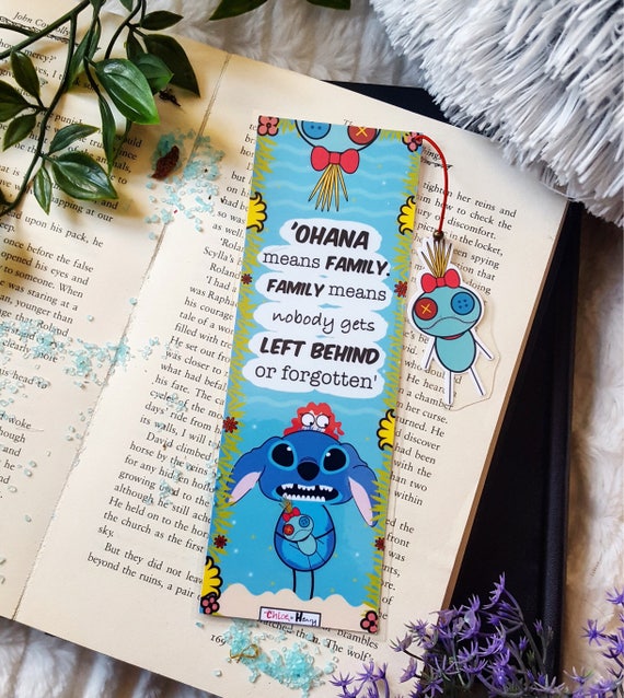 Lilo & Stitch bookmark handmade Etsy