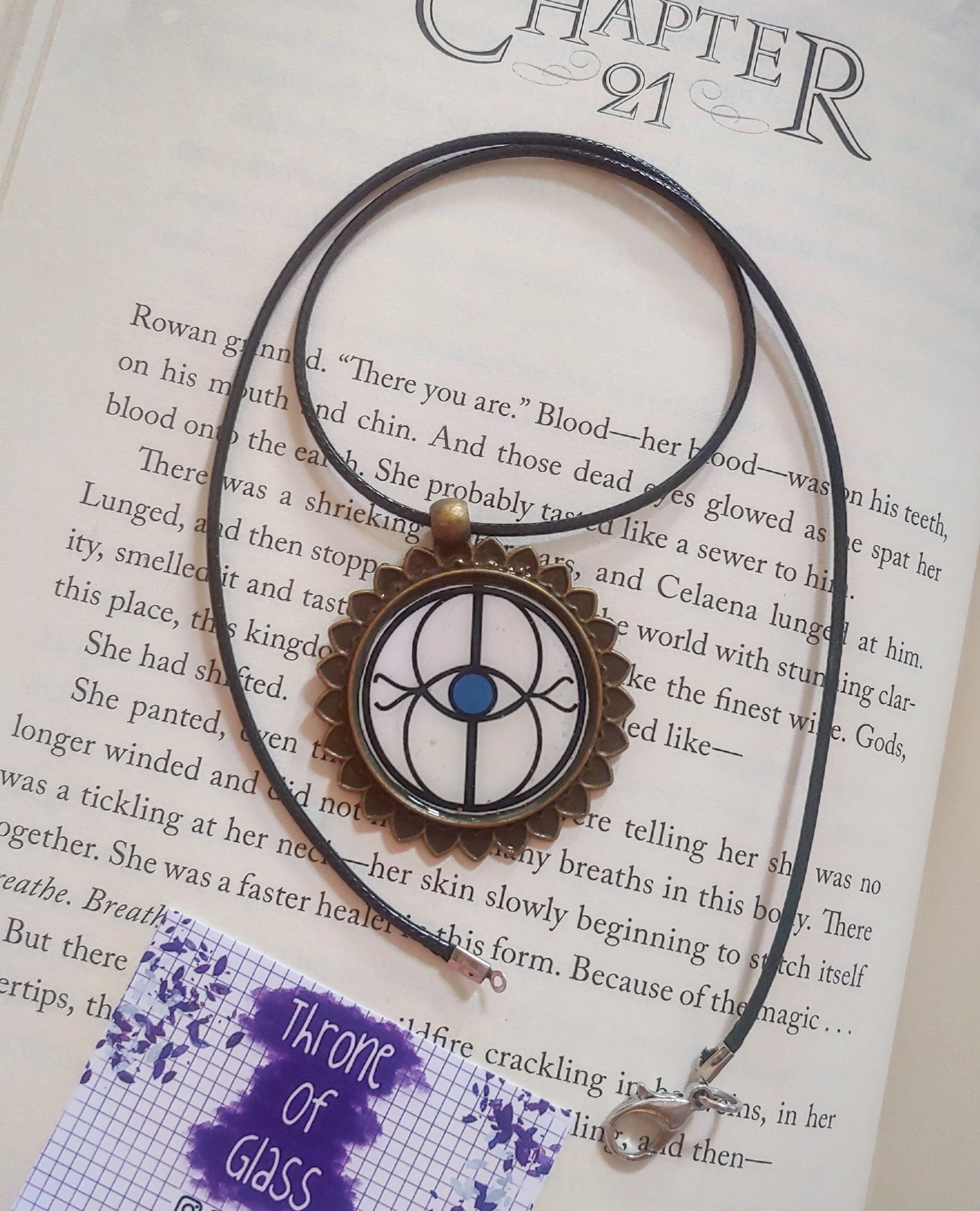 Eye of Elena Throne of Glass Necklace | Etsy