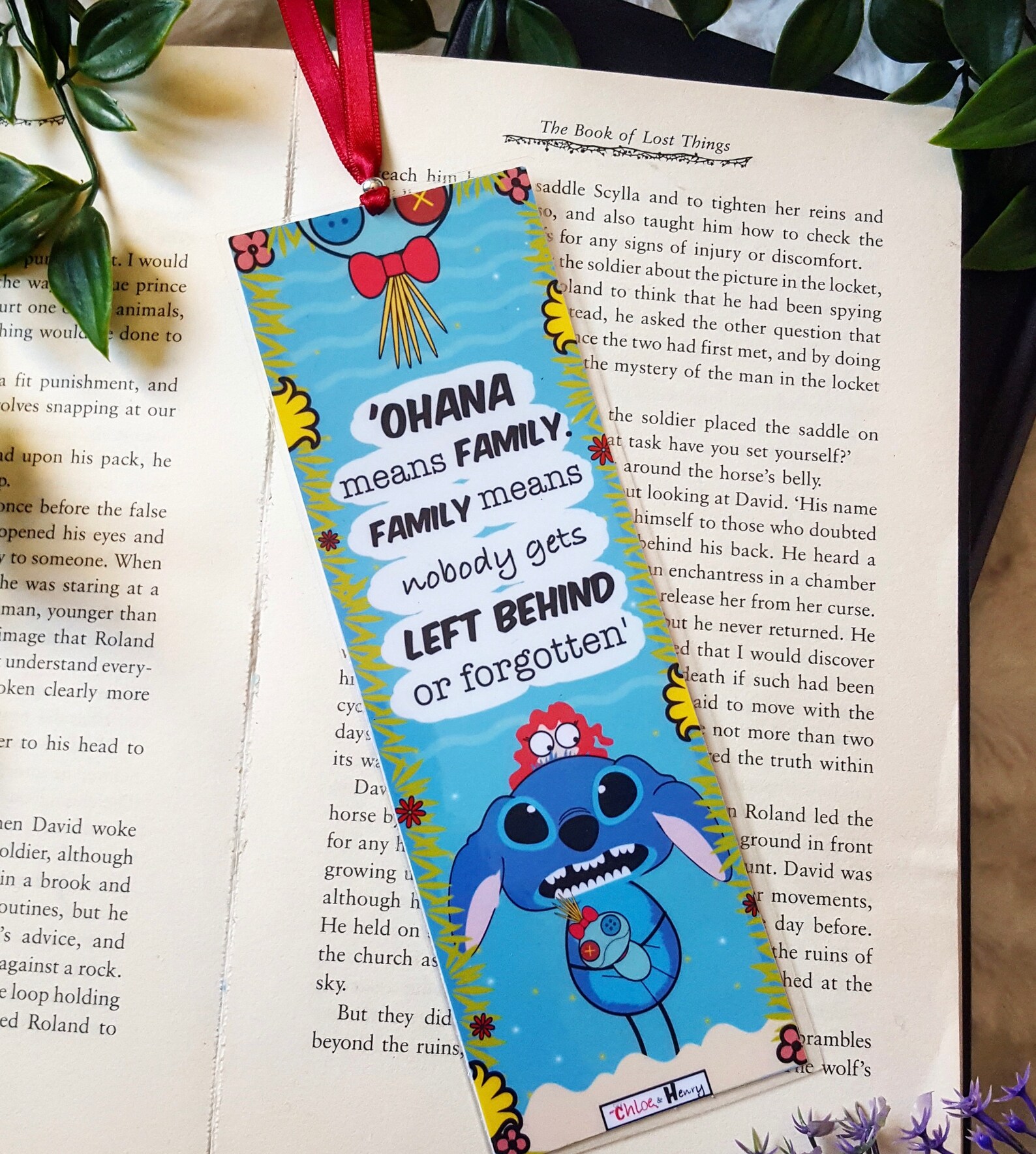 Lilo & Stitch bookmark handmade Etsy
