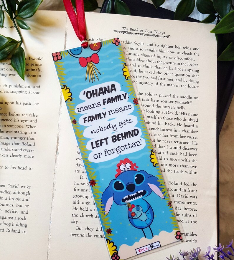 Lilo & Stitch bookmark handmade Etsy