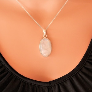 genuine moonstone necklace image 1