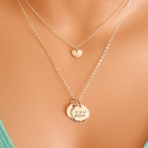 personalized mom necklace, mothers day gift image 1