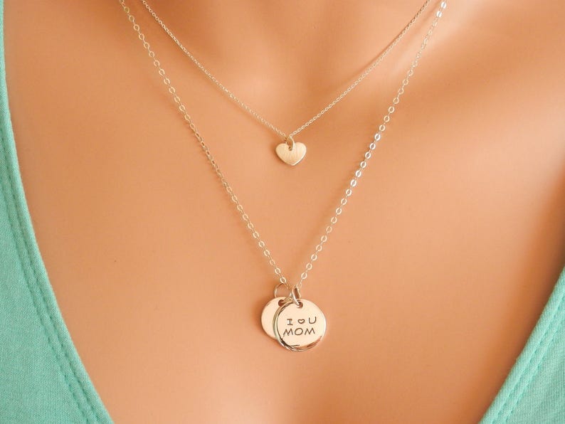 personalized mom necklace, mothers day gift image 1