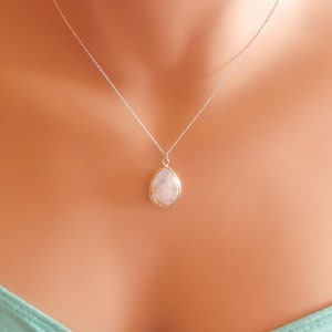 genuine moonstone necklace image 9