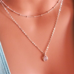 genuine moonstone necklace image 5