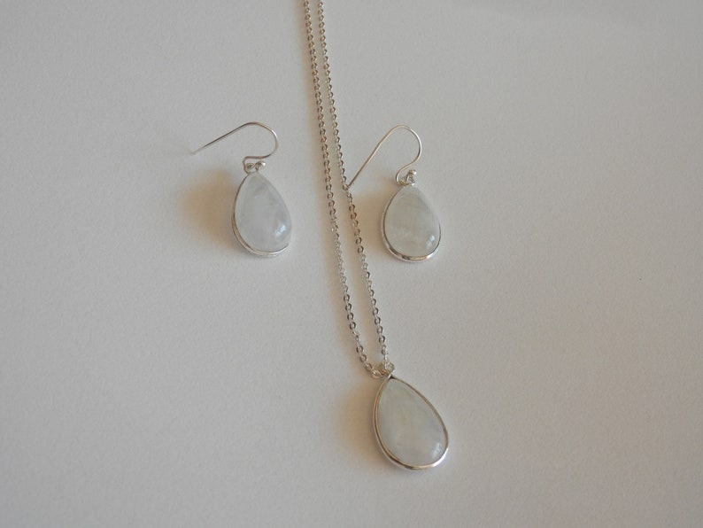 genuine moonstone necklace image 10