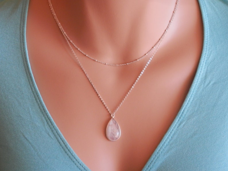 genuine moonstone necklace image 4