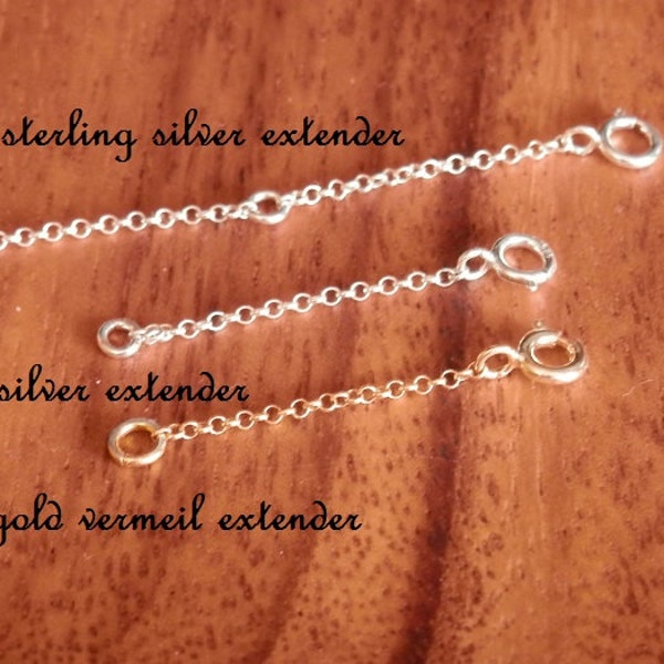 extender safety chain necklace bracelet