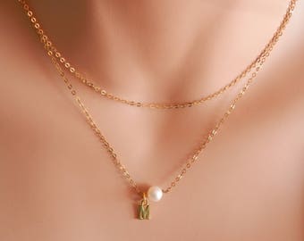 ネックレス・ペンダント Numbering Double Layered Chain Strap Necklace #5768 4BFT311 Numbering Double Layered Chain Strap Necklace #5768 4BFT311