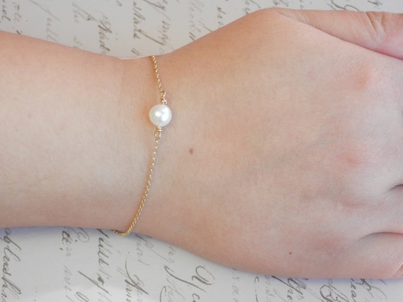 Pearly Rain - Golden Pearl Bracelet