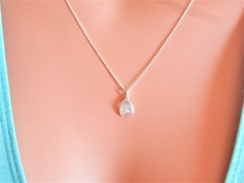 genuine moonstone necklace image 3