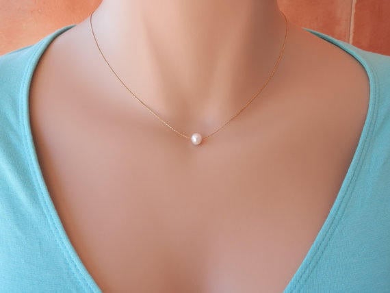 rose gold horn necklace
