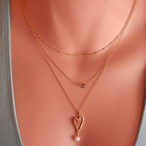 dainty labradorite necklace image 6
