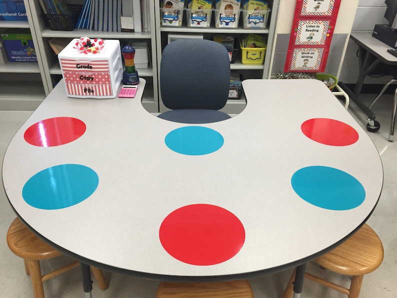 6 Vinyl Dry Erase Mats Vinyl Dry Erase Circles Custom Vinyl Etsy